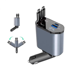 4 in 1 Fast Charging Car Charger